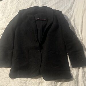 Alpaca & felted wool soft charcoal Coat